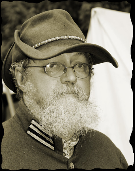 Portrait Of A Rebel Officer And Leader