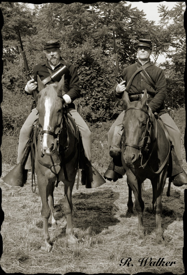 Union Solders Seen Protecting The Perimeter Of The Encampment