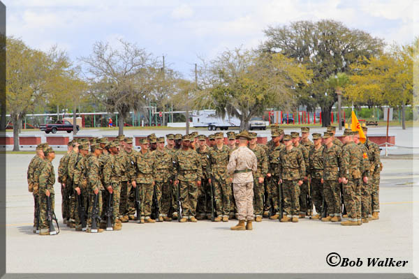 The Marine Recruit Will Spend Many Hours On The Grinder/Parade Deck 