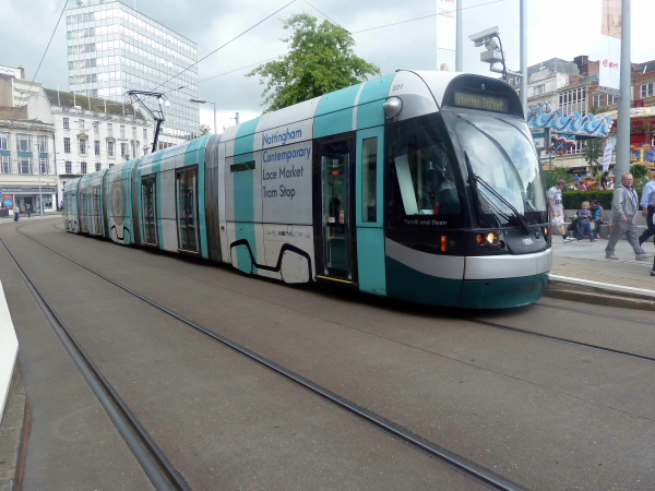 201 (2012) Bombardier Incentros AT6/5 @ Old Market Square