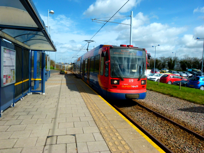119 (2013) Siemens-Duewag Supertram @ Halfway Terminus