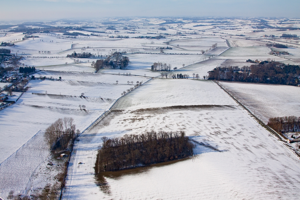 Le Lauragais sous la neige