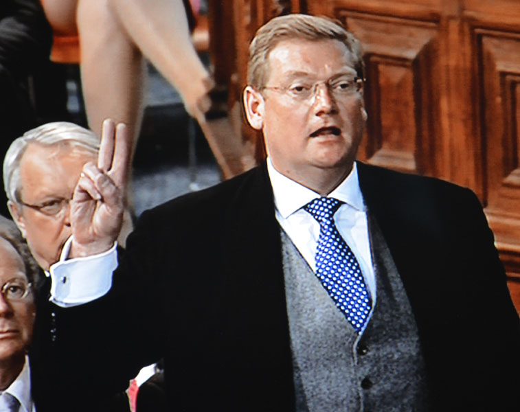 Tweede kamerlid Ard van der Steur legt de eed af