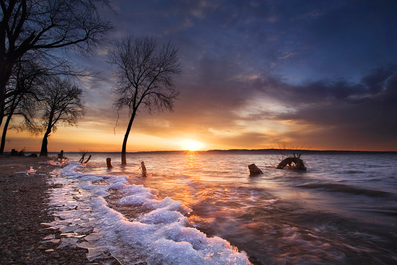 Windy morning sunrise