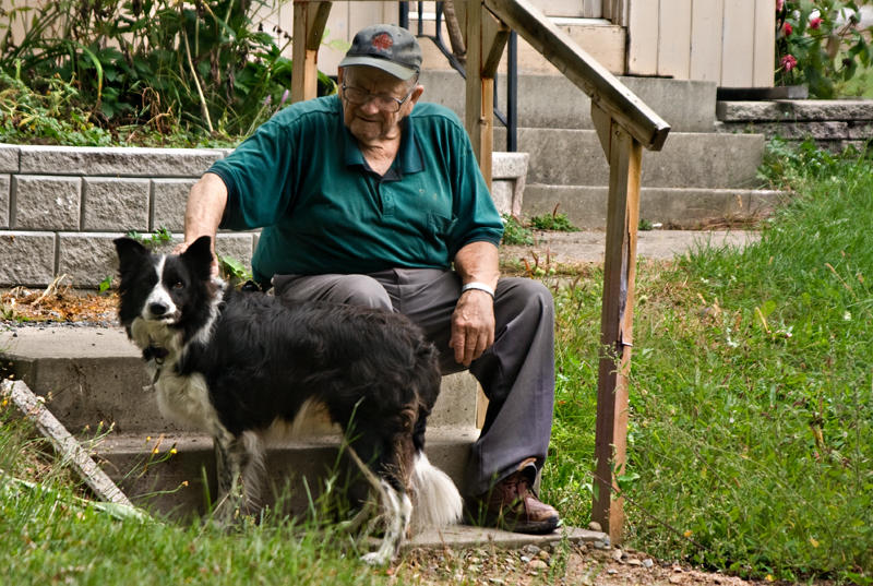 Man and his dog