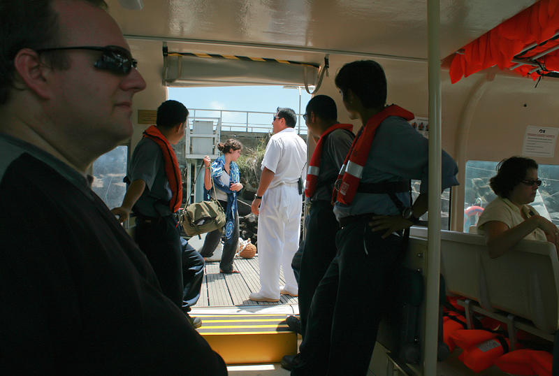 Boarding the Tender