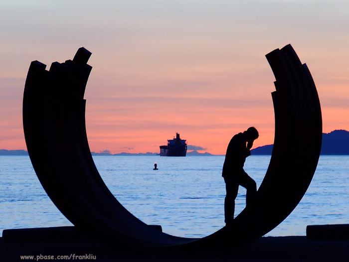 Sculpture on Sunset Beach