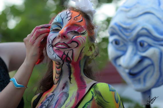 IMG_0074 Face Painting at Street Performer's Festival July 13