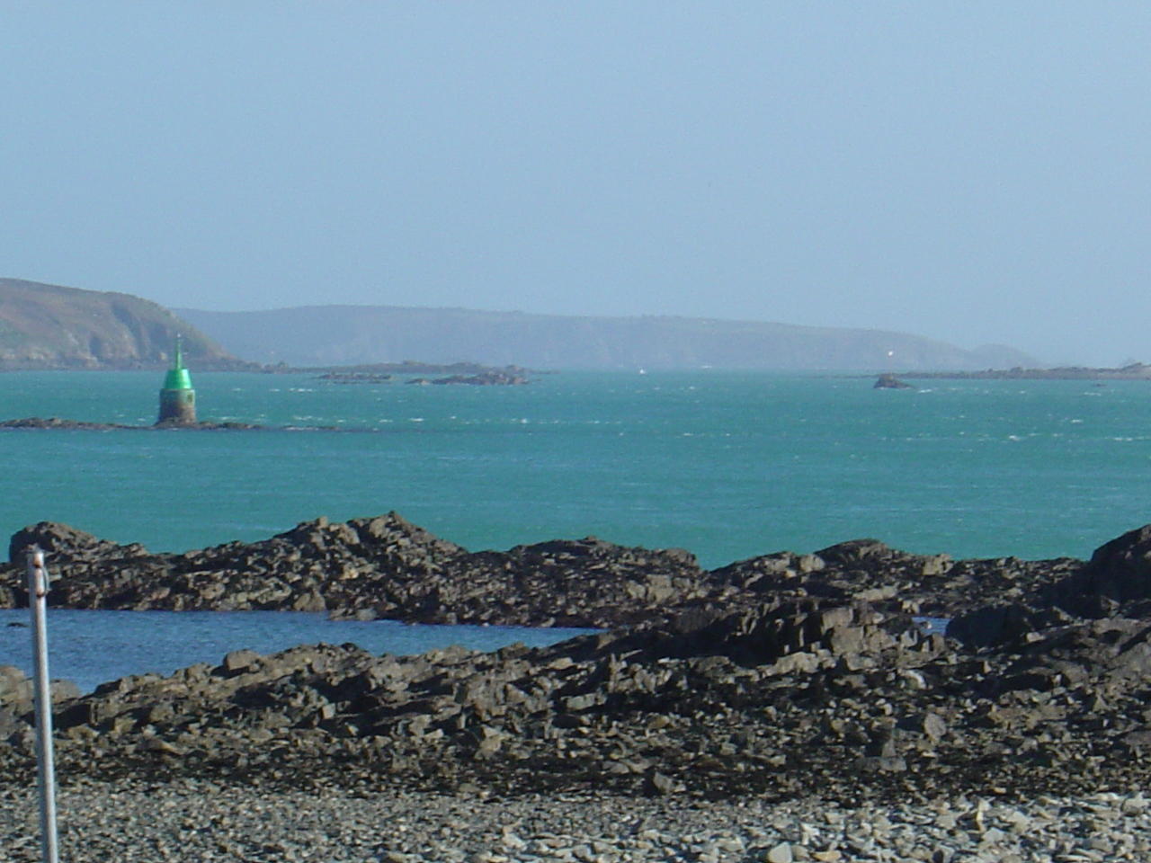 Island of Sark (In the far distance, around 9 miles)