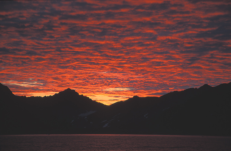 Svalbard sunset