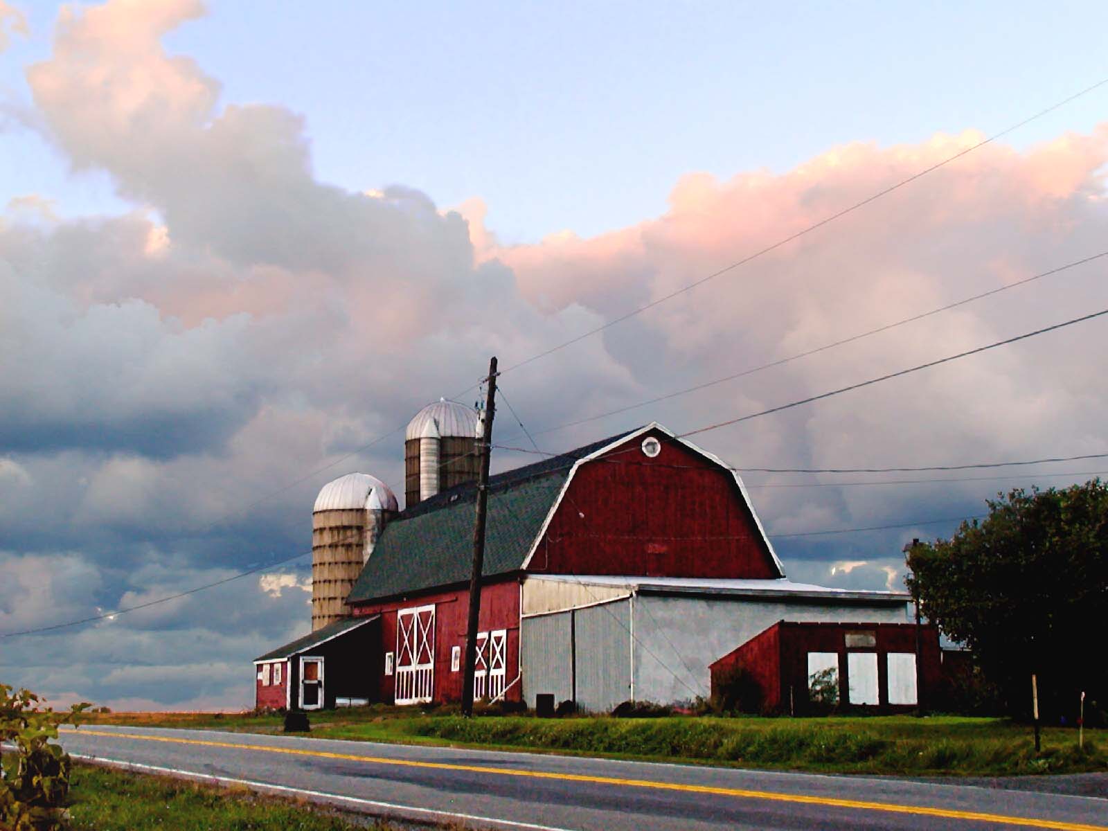 Barn under Stormy Skys near Hamlin, NY