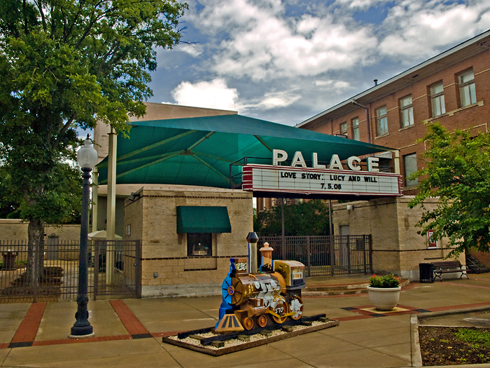 The Facade of the Palace Theater in Bryan, TX