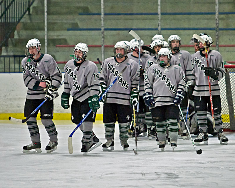 Portsmouth at Pembroke NH HS Hockey Senior Night