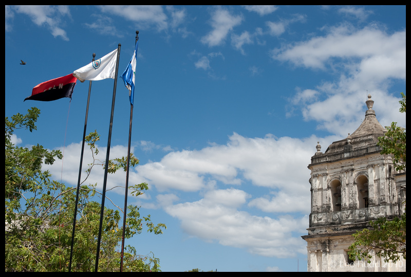 Flags in the square