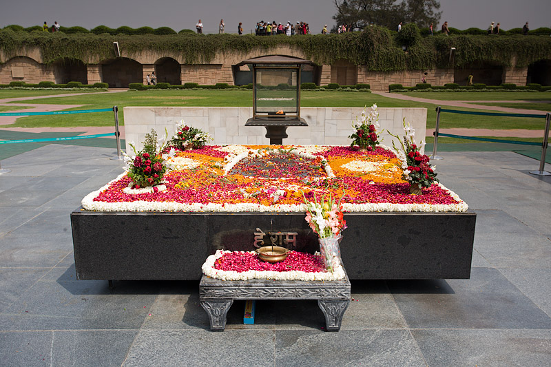 The Raj Ghat Gandhi Memorial