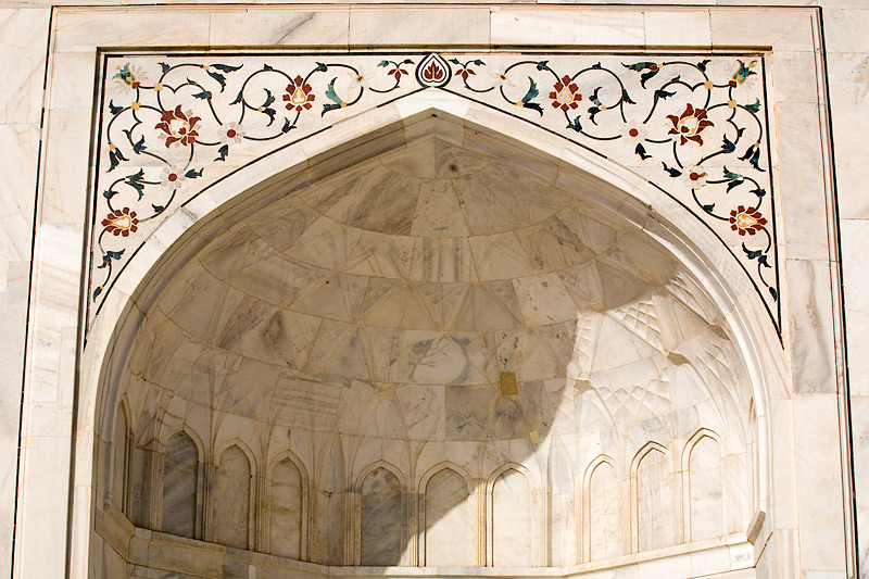 Taj Mahal Mausoleum: Spandrel Detail