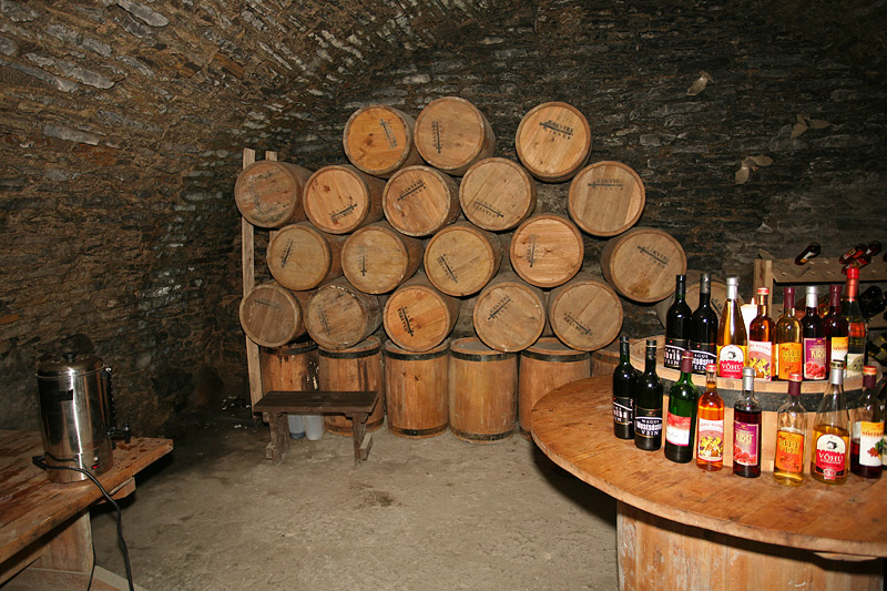 Rakvere Fortress: Wine Corner in the Cellar