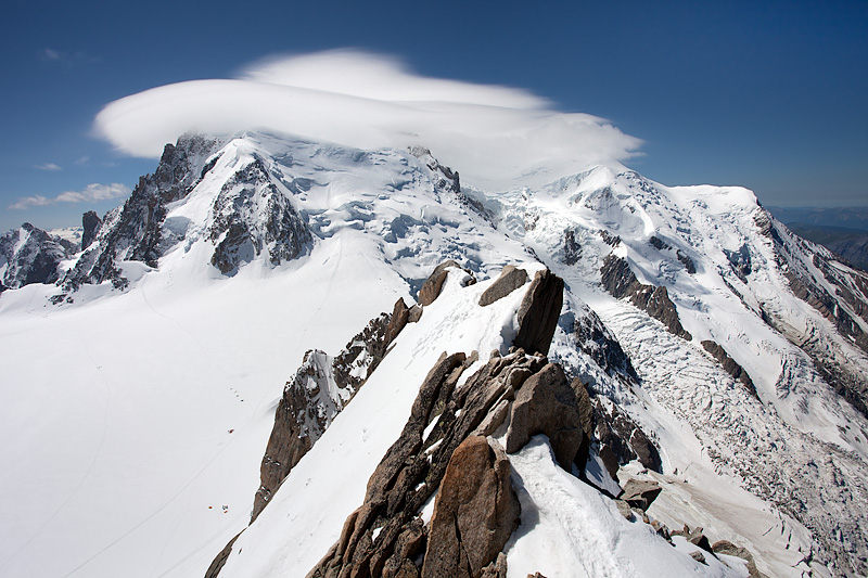 Aguille du Midi: Mont Blanc and UFO
