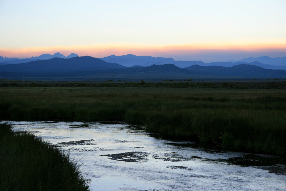 Last light from camp