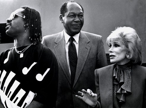 Stevie Wonder, Joan Rivers, Mayor Tom Bradley LA, CA