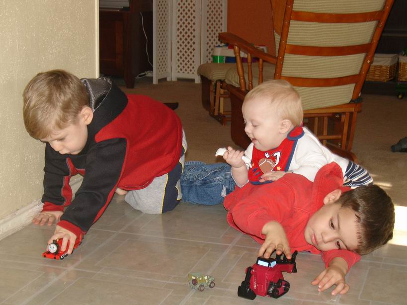 Three Brothers at play