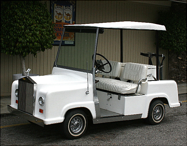 Rolls Royce Golf Cart ;-) Built in 1976... photo - missy_gardenwhimsy