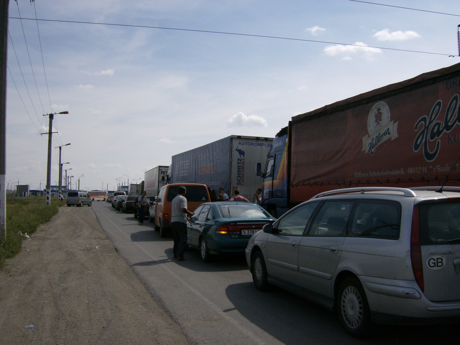 Queue at Russian/Kazakhstan border