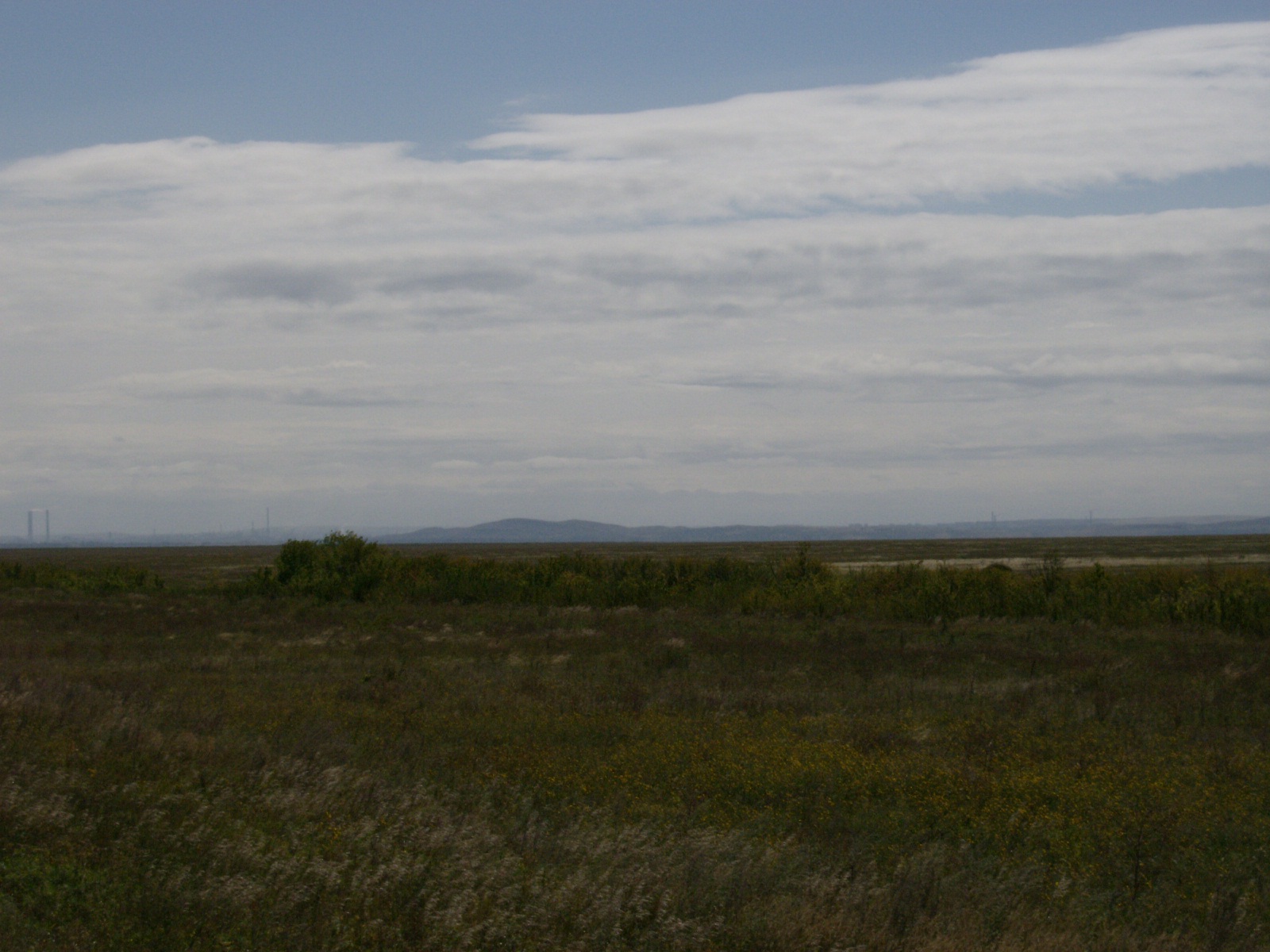 Small range hills on Steppe south of Astana