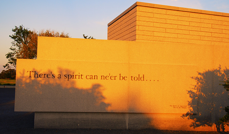 Theres a spirit can neer be told...