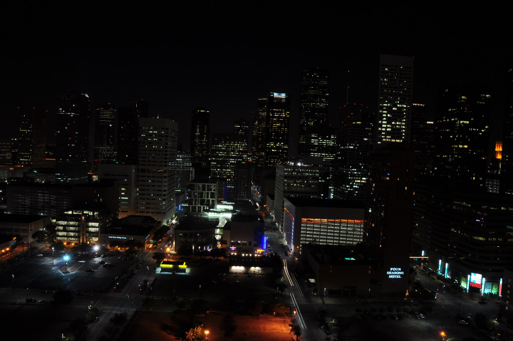 Downtown by night