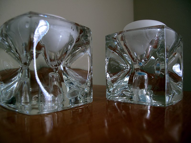 Glass Candle Holders