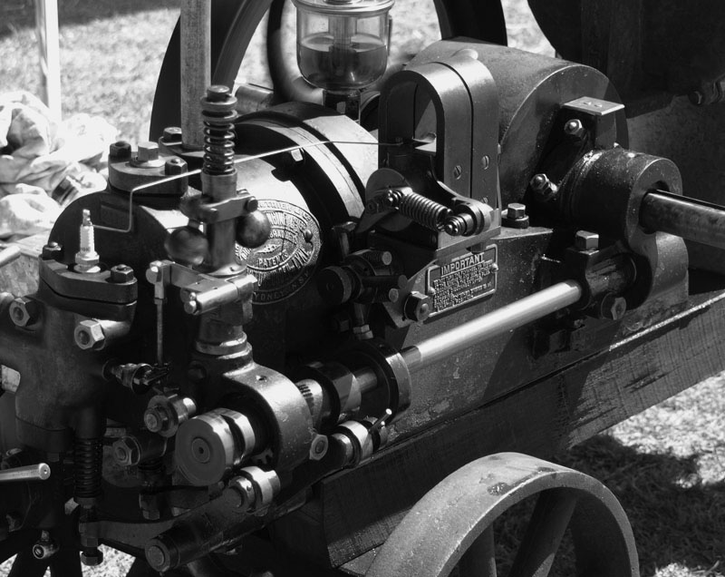 Restored farm engine