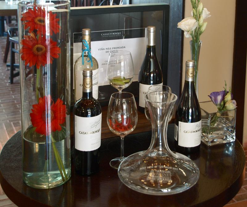 Wine displayed