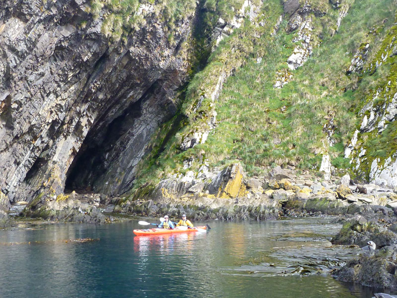 Kayakers from the expedition