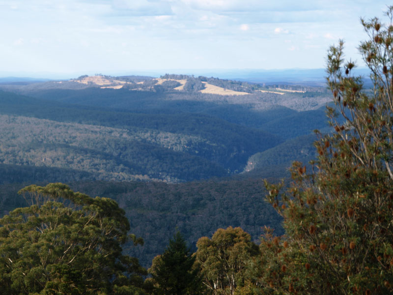 View north from kiosk