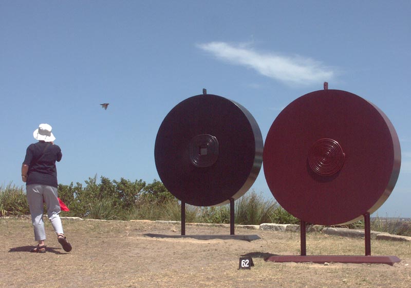 #62:  Sun disks with viewer and pigeon