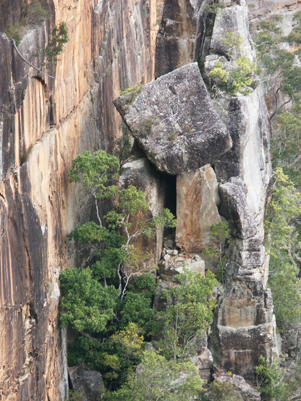 Precariously placed rock