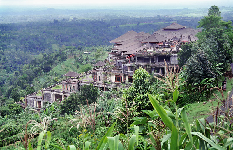 Never-finished resort hotel