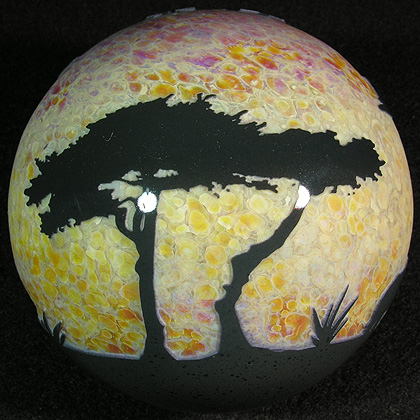 This is one of the coolest marbles ever, with Papa elephant followed majestically by Mama and Baby elephant.
