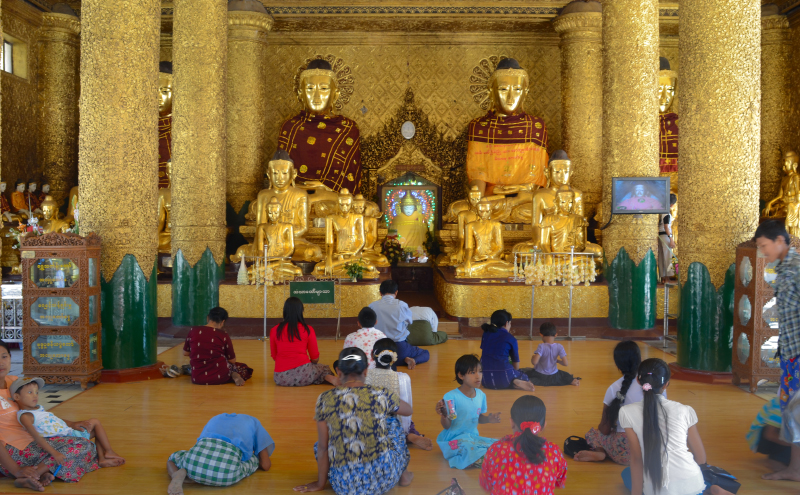 Shwedagon pagoda.Yangon