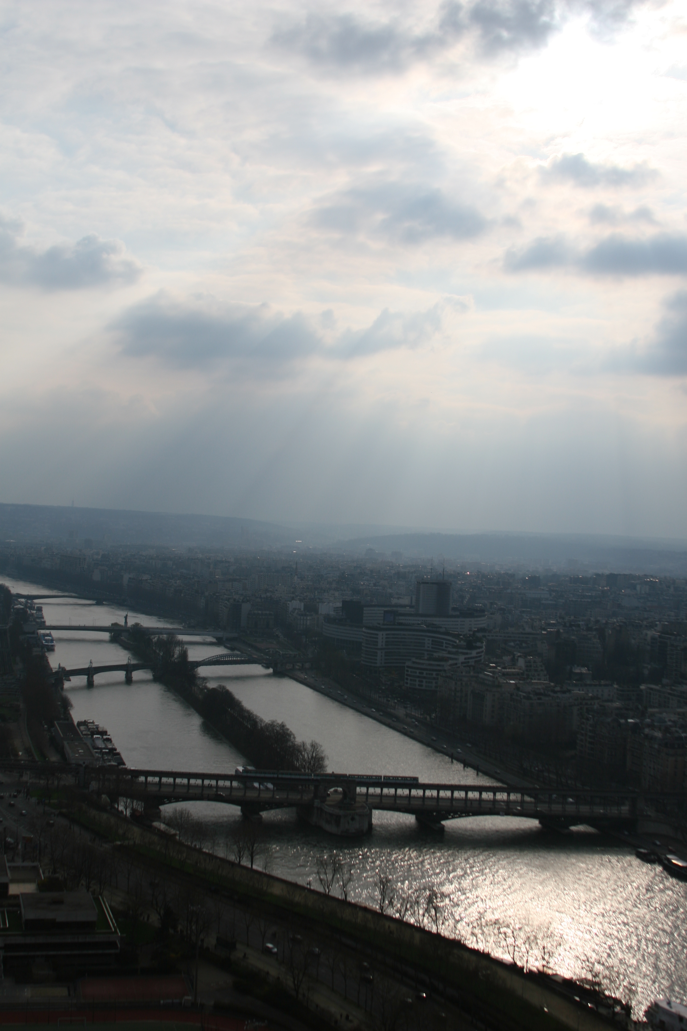 La Seine viewed from Eiffel Tower