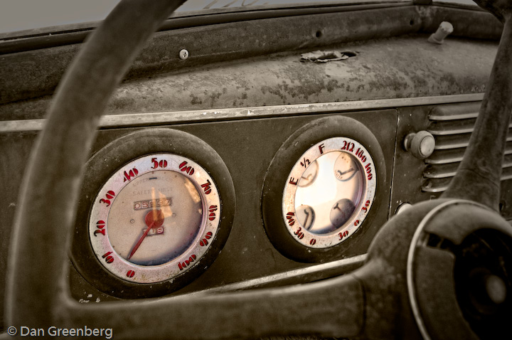 Art Deco Dashboard from a 1937 Oldsmobile