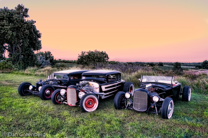 Old Style Rods at Dusk