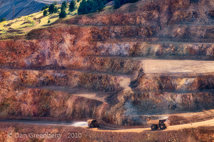 Gold Mine with Giant Trucks
