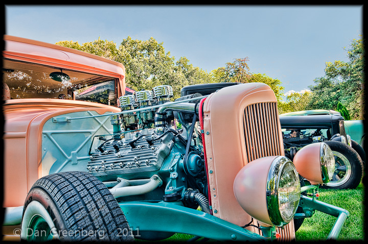 Pink and Aqua 1932 Ford