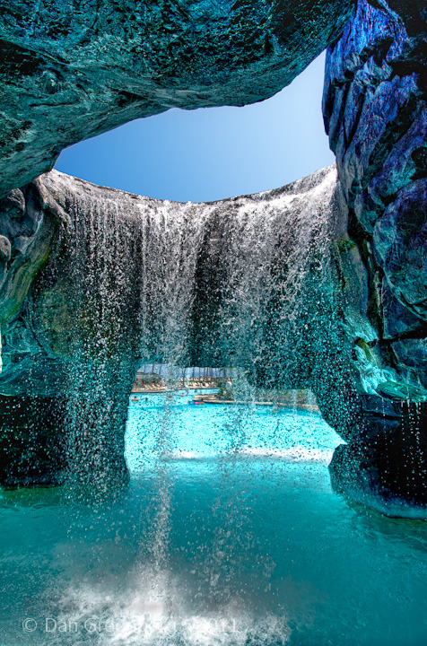 Waterfall at the Pool - Wild HDR Effect