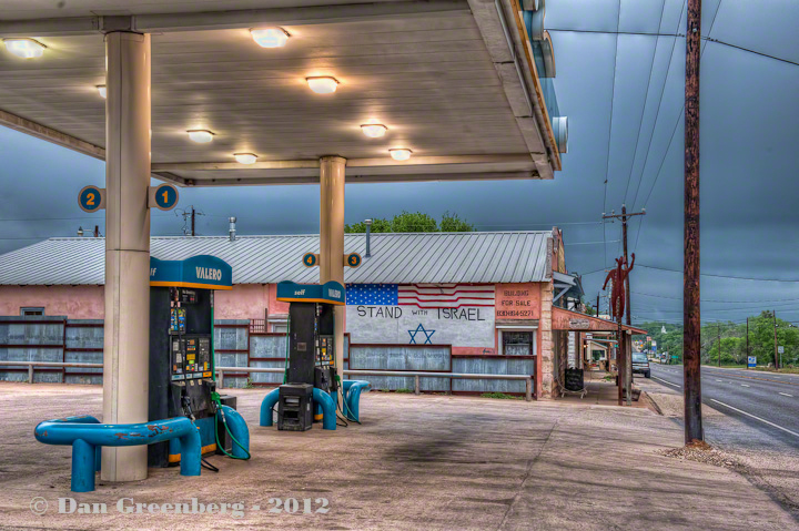 Gas Station at Dawn