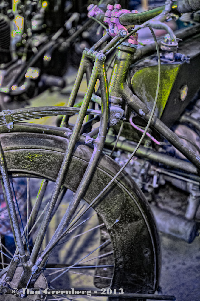 Antique Bike, Lavender Glow