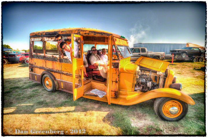 1932 Ford School Bus and Occupants