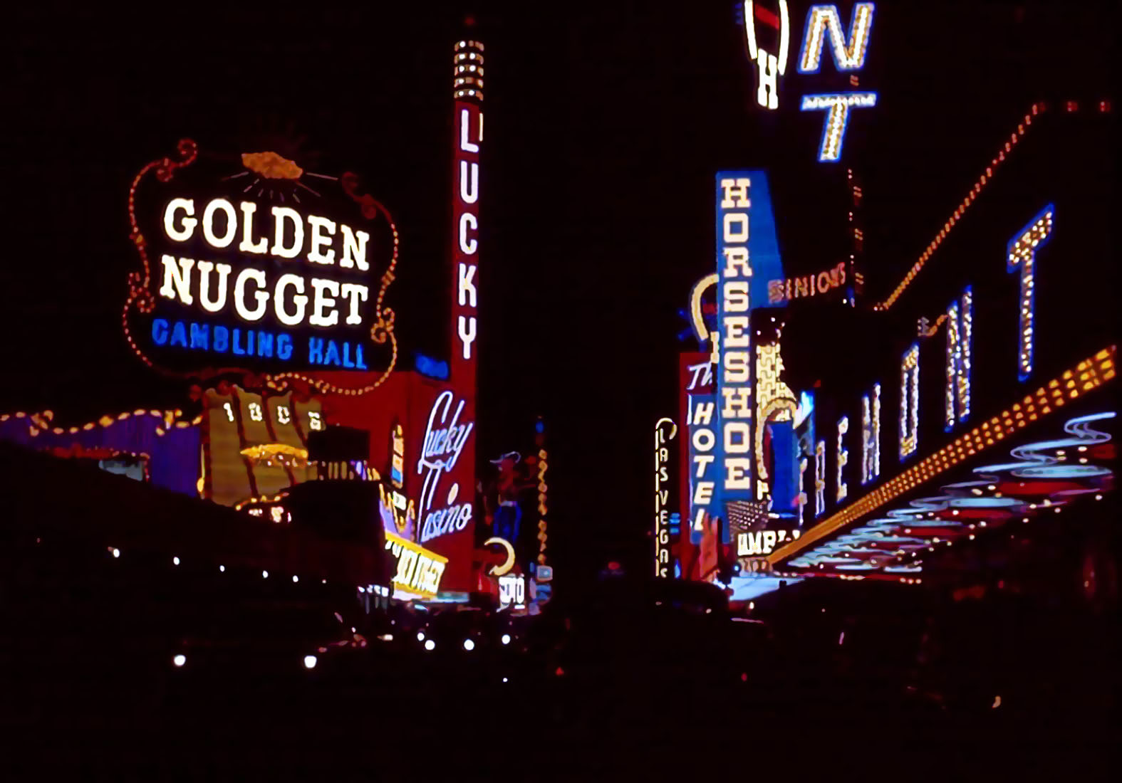 old Vegas at night